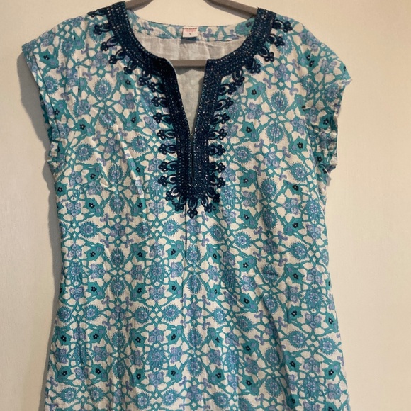 Beautiful Indian Hand Block Print Tunic / L - Picture 1 of 6